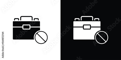 Unemployment icon illustration doodle. Flat illustration vector set