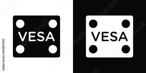 Vesa icon illustration doodle. Flat illustration vector set