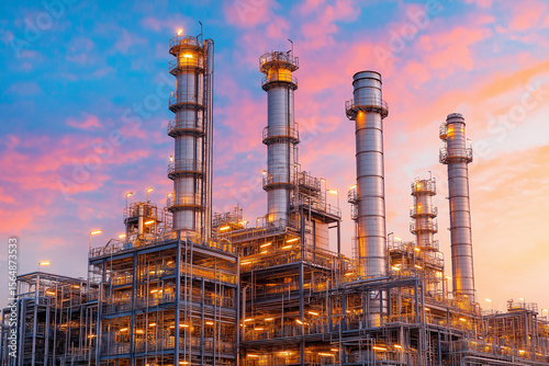 Oil powered electrical plant for factory use, energy generation, and industrial electricity supply