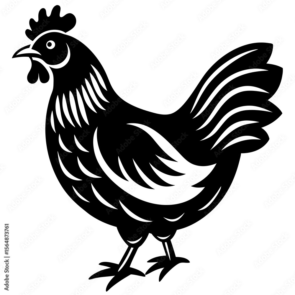 Fototapeta premium rooster isolated on white background