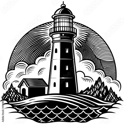 lighthouse on the island