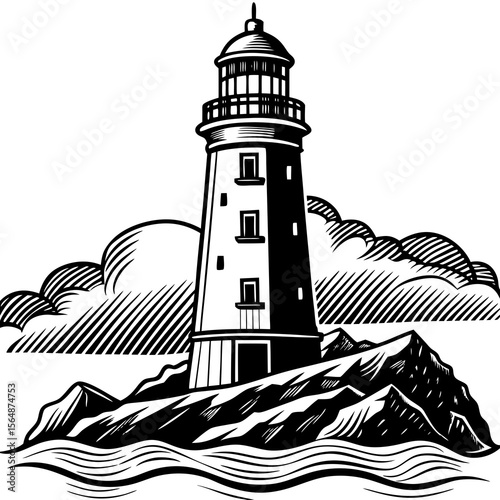lighthouse on the island