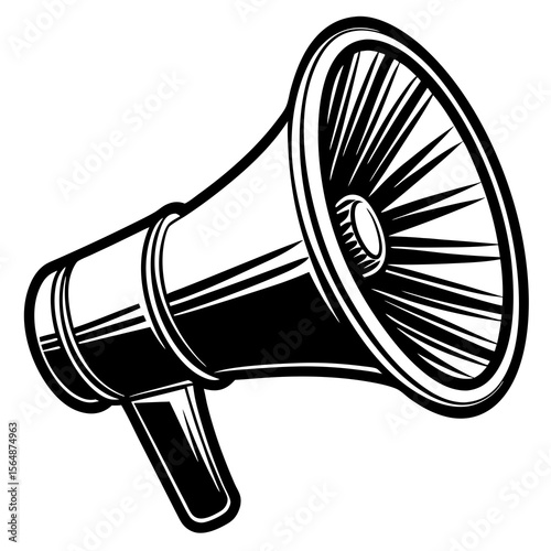 megaphone isolated on white