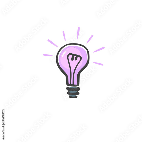 Light bulb icon representing idea and innovation.