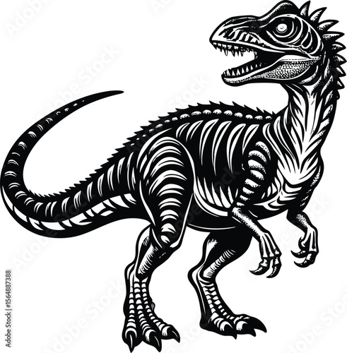 Powerful Pachycephalosaur Dinosaur Illustration Vector Art