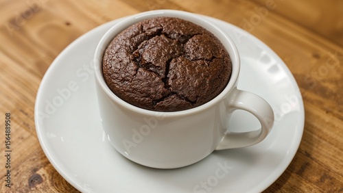 Delicious chocolate brownie mug cake for easy cooking