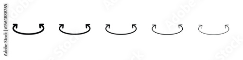 Two side icon web Vector collection in black strokes