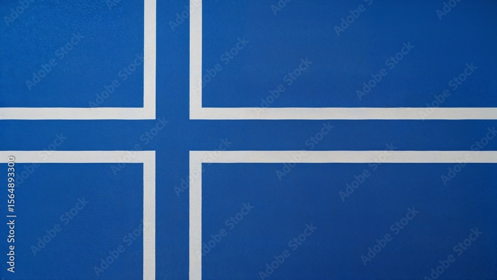 Naklejka premium Iceland's silk flag celebrating independence day