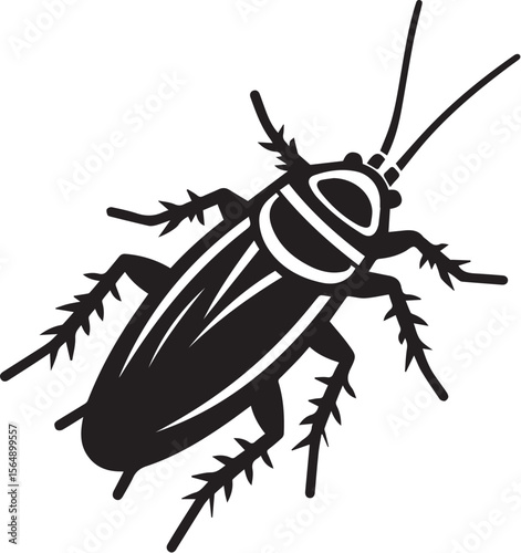 silhouettes of cockroaches vector design
