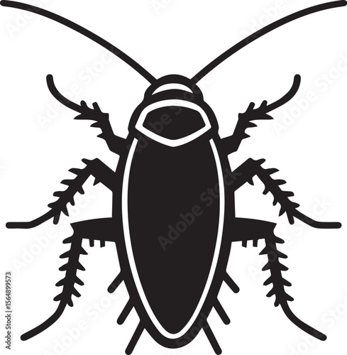 silhouettes of cockroaches vector design