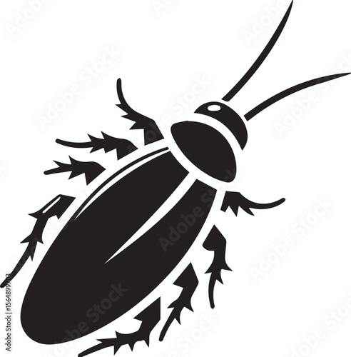 silhouettes of cockroaches vector design