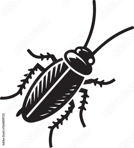 silhouettes of cockroaches vector design