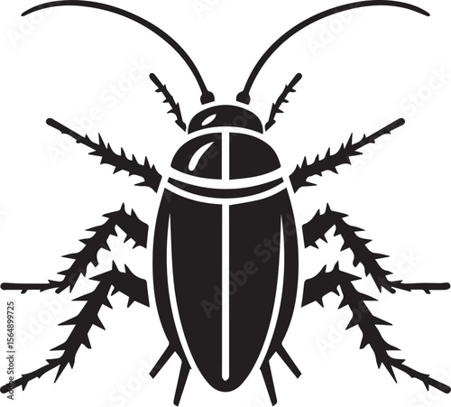 silhouettes of cockroaches vector design