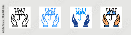 Insuretech Icon Collection Set Multiple Style