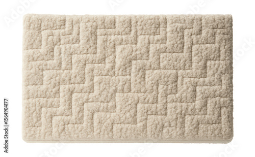 Wallpaper Mural A thick, tufted wool rug in neutral tones, ideal for under a dining table in a spacious open-plan home. Torontodigital.ca