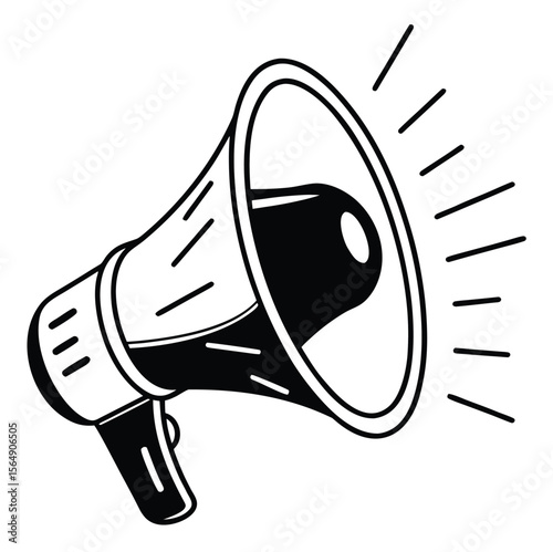 vector illustration of megaphone