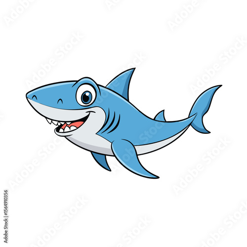 vector illustration of shark
