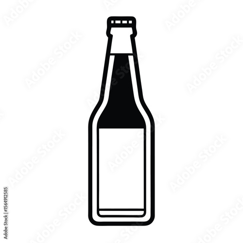 bottle of beer isolated