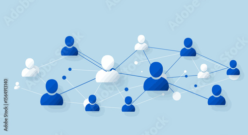 Social network connection concept, demonstrating global communication and interaction