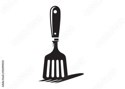kitchen spatula logo silhouette vector, spatula icon logo vector design, Spatula logo of cooking and kitchen silhouette vector, kitchen various spatula logo silhouettes vector on a white background