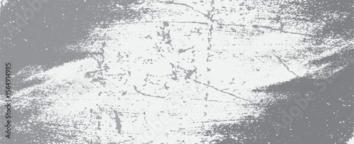 White old concrete wall grunge texture - wide banner format background with copy space for text. Grunge gray texture of chips, cracks, scratches, Soft white grunge. eps 10