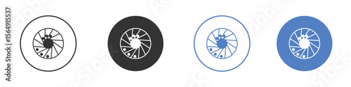 Perpetual motion icon Thin line design. Vector Graphic. EPS 10