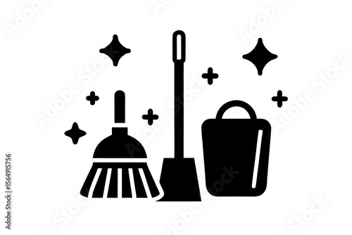 Cleaning Tools, Broom, Dustpan