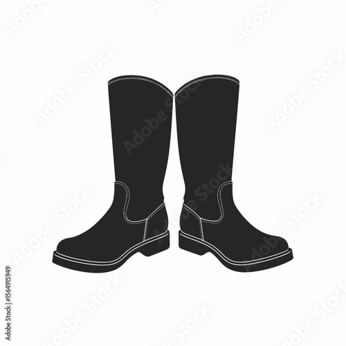 Stylish tall boots, perfect footwear for fall and winter. These classic boots offer comfort and durability, ideal for everyday wear.