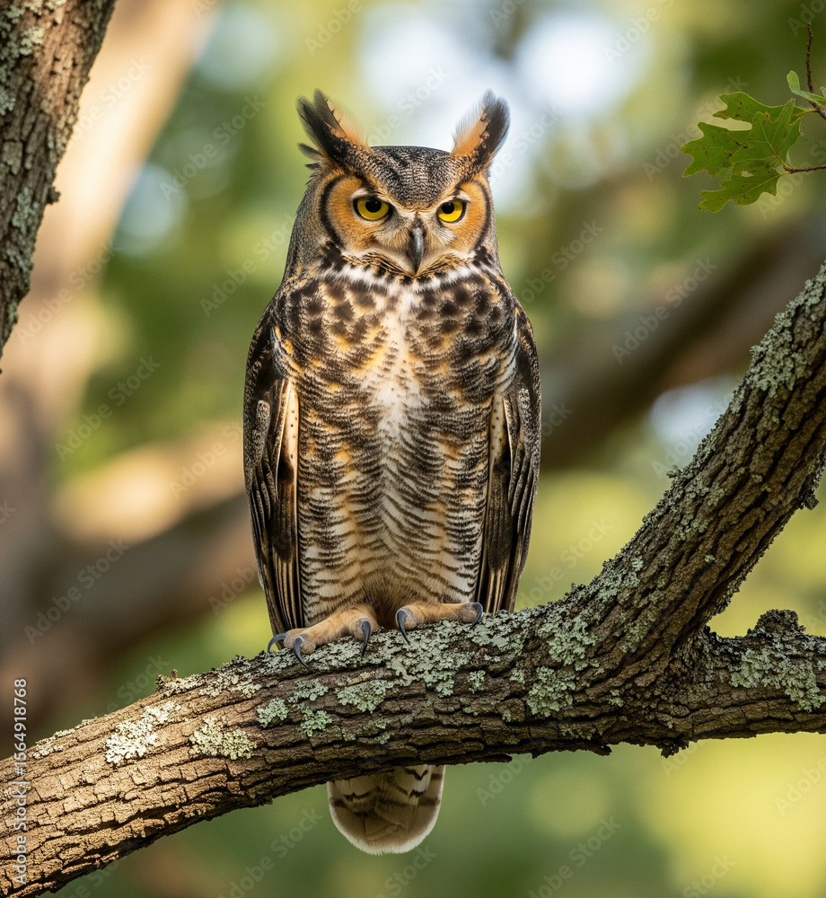 Fototapeta premium great horned owl 