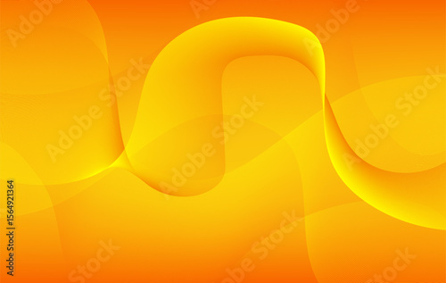 A vibrant and dynamic abstract background featuring flowing curves and smooth gradient transitions in rich yellow and orange tones. 