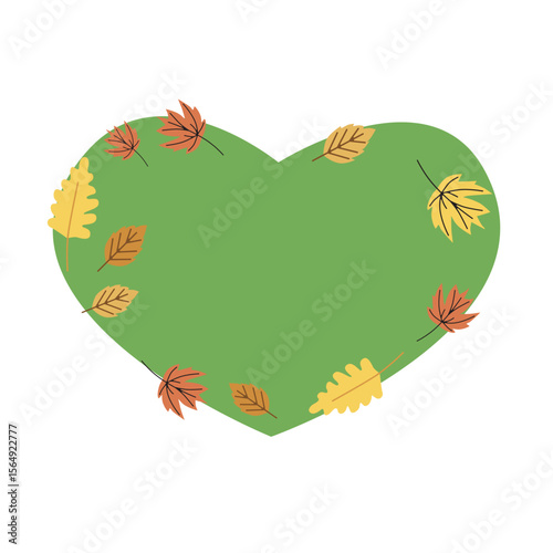 heart with leaves