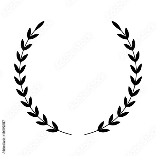 Vector illustration of Wreath icon isolated on transparent background