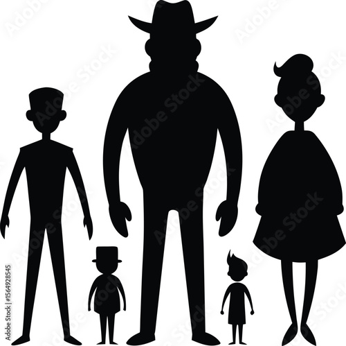 Family Silhouette A Timeless Symbol of Togetherness and Unity