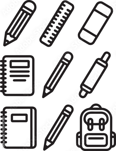 School and Health Icons for Adobe


