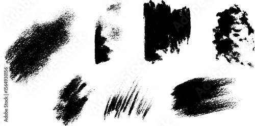 Collection of charcoal and pencil sketch textures for artistic designs and backgrounds
