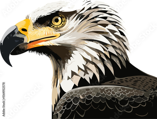Breathtaking encounter with eagle revealing silent dialogue between untamed fauna and monumental geological cathedrals