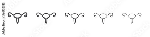 Bladder flush icon Line graphics illustration symbol