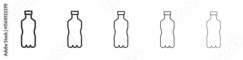 Bottle icon Line graphics illustration symbol