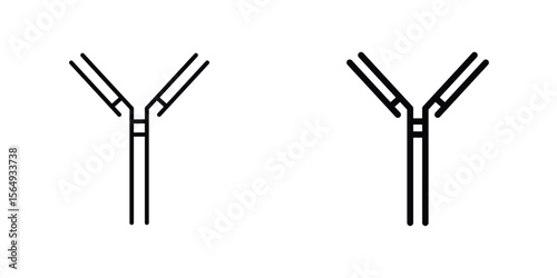 Antibody icon design collection. Vector sign and symbol for UI designs
