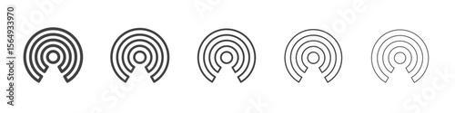 Broadcast Icon Line graphics illustration symbol