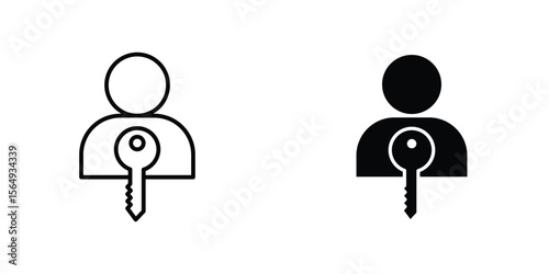 Authentication icon design collection. Vector sign and symbol for UI designs