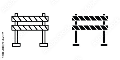 Barrier icon design collection. Vector sign and symbol for UI designs