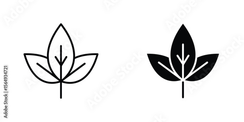 Basil icon design collection. Vector sign and symbol for UI designs