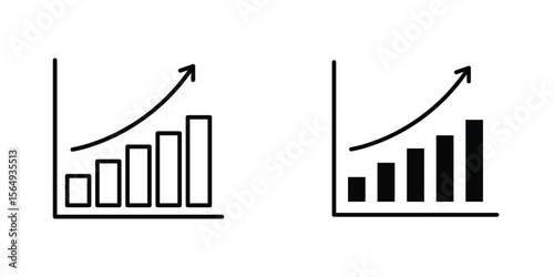 Business performance icon design collection. Vector sign and symbol for UI designs