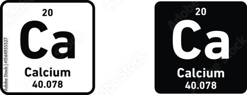 Calcium icon design collection. Vector sign and symbol for UI designs