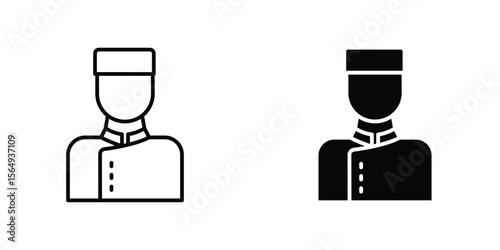 Concierge icon design collection. Vector sign and symbol for UI designs