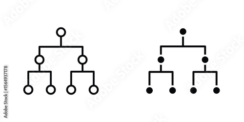 Consolidation icon design collection. Vector sign and symbol for UI designs