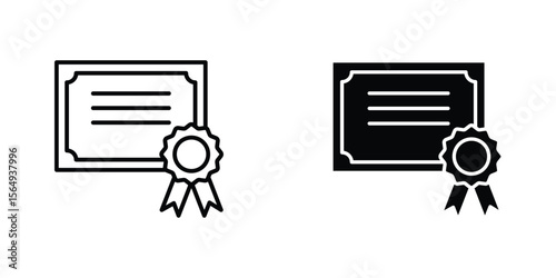 Diploma icon design collection. Vector sign and symbol for UI designs