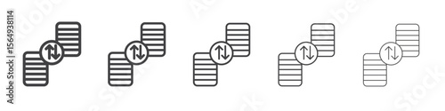 case priority icon Line graphics illustration symbol