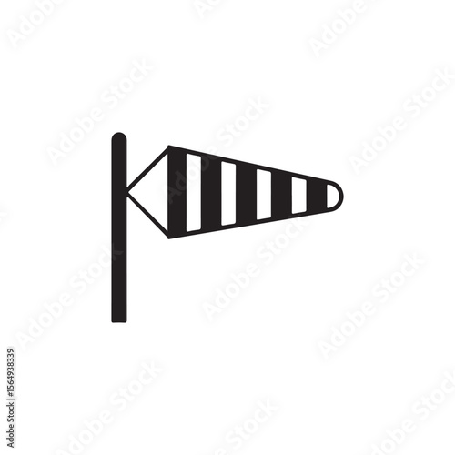 Windsock icon isolated. simple vector icon on white background